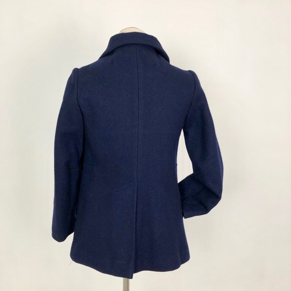 Vintage Wool Navy Pea Coat - XS/SML - Fun Lining - Picture 4 of 8